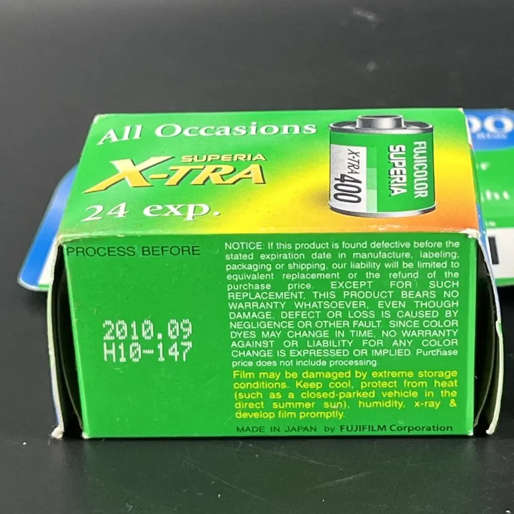 2 Rolls of FujiFilm Superia X-Tra 400 Speed Film 24 Exposures (48 Total)
